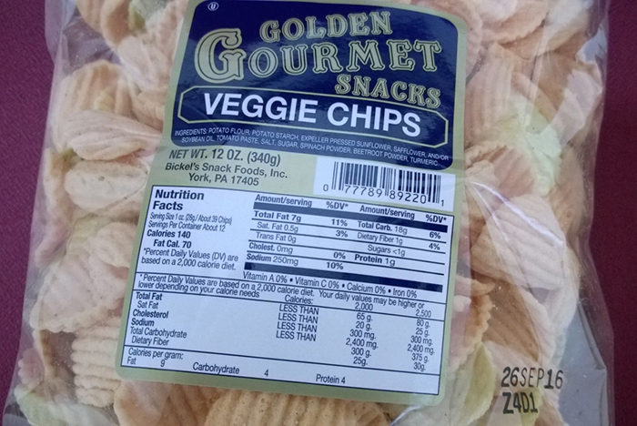 Bickel’s Snack Foods Recalls Golden Gourmet Veggie Chips Because of Possible Health Risk (Milk)
